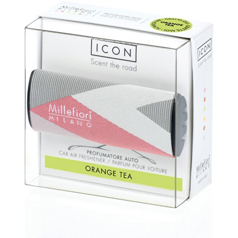 Icon Textil Geometric Orange Tea - Vůně do auta