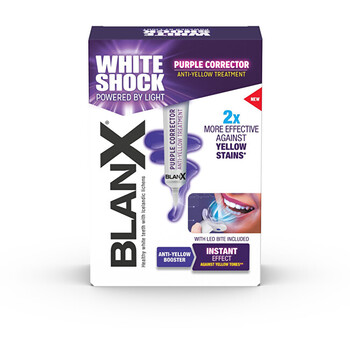 White Shock Purple Treatment + LED - Sada na bělení zubů