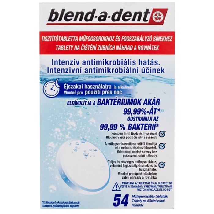 Blend-a-dent Long-Lasting Freshness Cleansing Tablets - Čisticí tablety pro zubní náhrady a rovnátka 54 ks