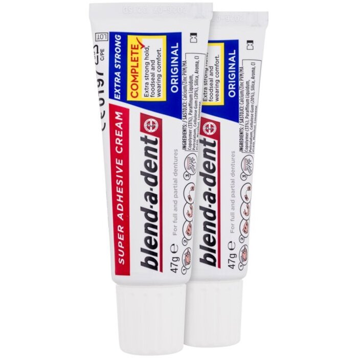 Blend-a-dent Extra Strong Original Super Adhesive Cream - Fixační krém na zubní náhradu 2 g