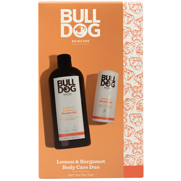 Bulldog Lemon & Bergamot sprchový gel pro muže 500 ml + deodorant roll-on 75 ml