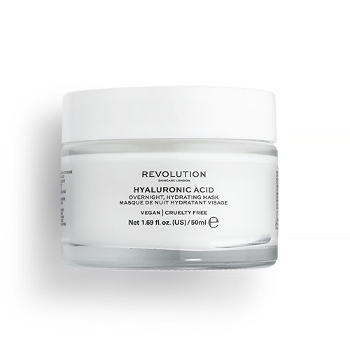 Revolution Skincare Hyaluronic Acid Overnight Hydrating Mask - Noční hydratační maska na obličej 50 ml