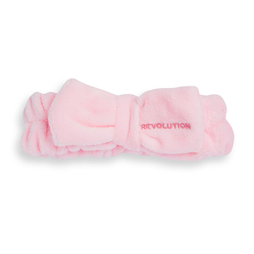 Revolution Skincare Pretty Pink Bow Headband - Kosmetická čelenka