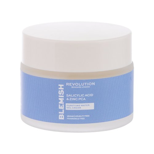Revolution Skincare Blemish Salicylic Acid & Zinc PCA Purifying Water Gel Cream - Pleťový gel pro problematickou pleť 50 ml