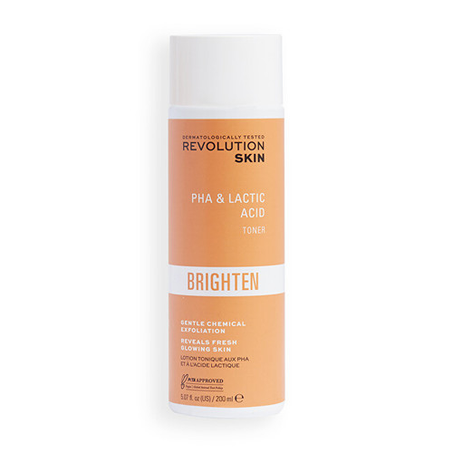 Revolution Skincare Brighten PHA and Lactic Acid Gentle Toner - Rozjasňující pleťové tonikum 200 ml