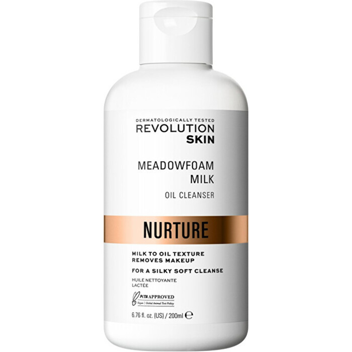 Revolution Skincare Nurture Meadowfoam Milk Oil Cleanser - Odličovač make-upu 200 ml