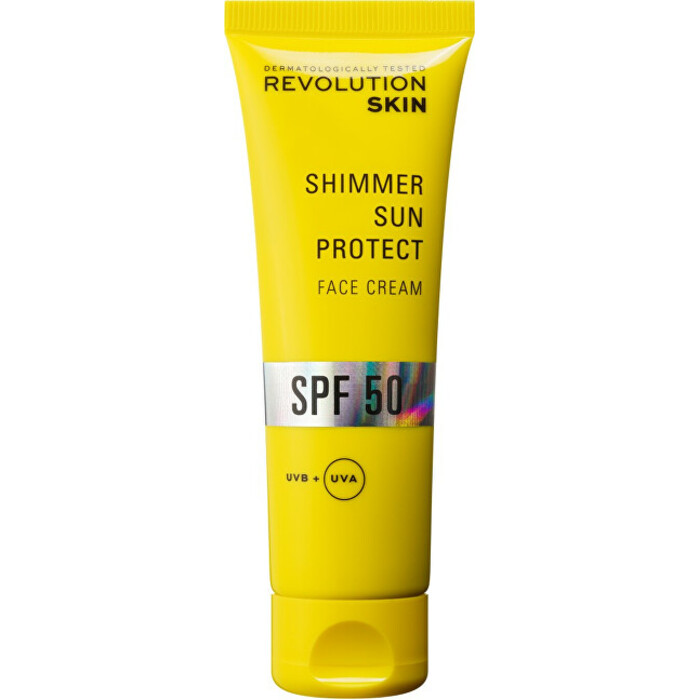 Revolution Skincare Shimmer Sun Protect Face Cream SPF 50 - Krém na obličej 50 ml