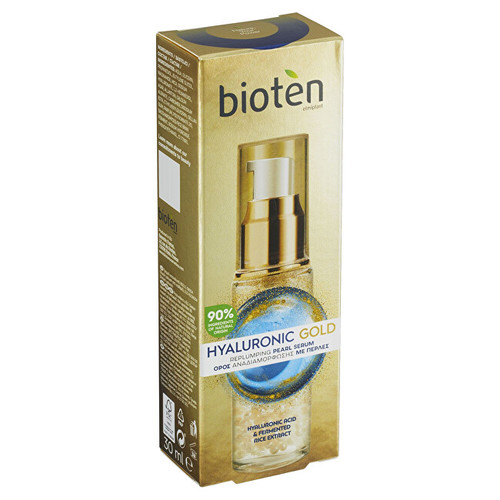 Bioten Hyaluronic Gold Replumping Pearl Serum - Vyplňující protivráskové sérum 30 ml