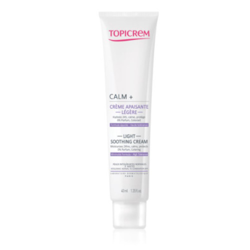 Topicrem CALM+ Light Soothing Cream ( normální až smíšená pleť ) - Zklidňující krém 40 ml