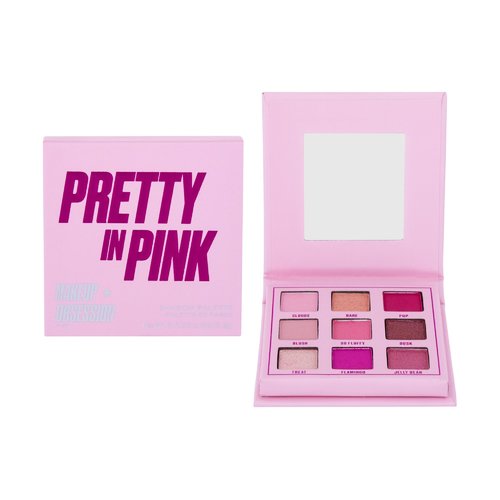 Makeup Obsession Pretty In Pink Eyeshadow Palette - Paletka očních stínů 3 g