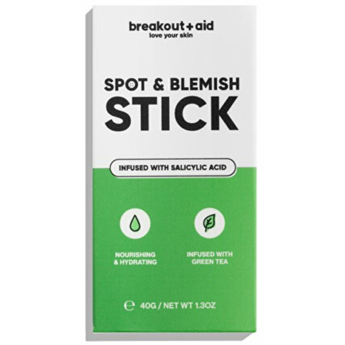 Breakout+aid Spot & Blemish Stick - Kaolinová maska na problematickou pleť v tyčince 40 g