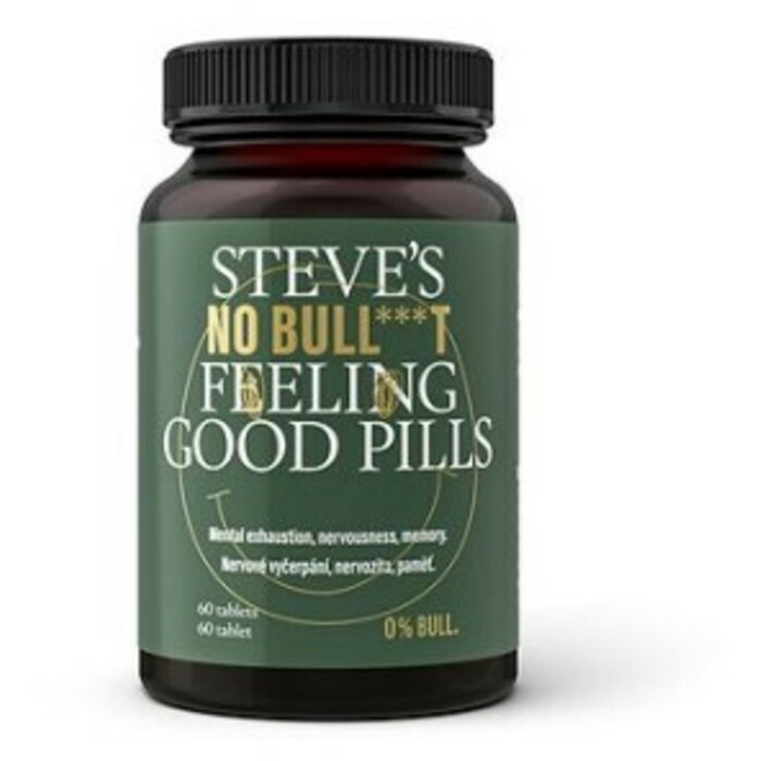 No Bull***t Feel-Good Pills ( 60 ks ) - Stevove pilulky na dobrú náladu
