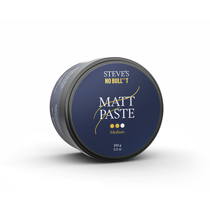Steves No Bull***T Matt Paste Medium ( Santalové Dřevo ) - Matující pasta na vlasy střední fixace 100 ml