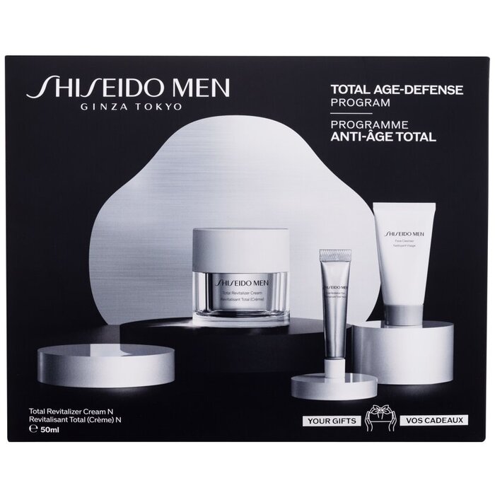 Shiseido MEN Total Revitalizer Cream Total Age-Defense Program - Dárková sada 50 ml