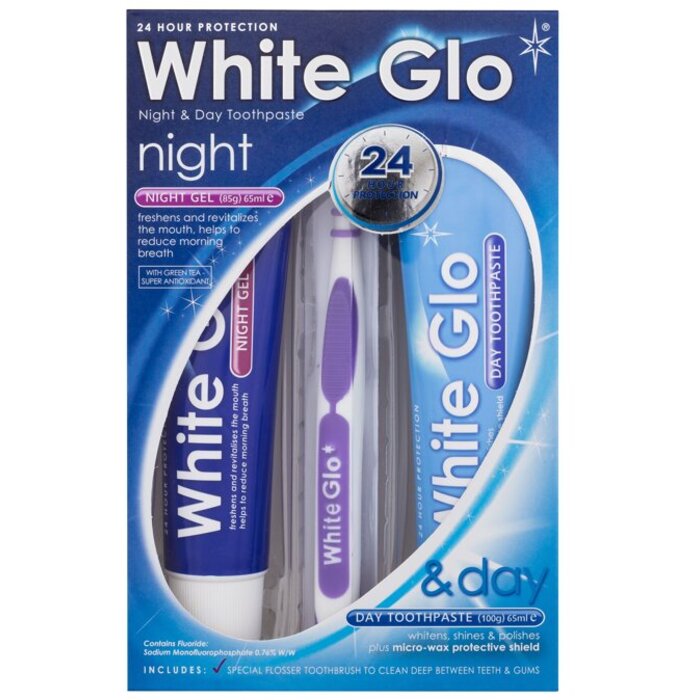 White Glo Night & Day Toothpaste Set - Zubní pasta 100 g