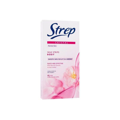 Strep Crystal Wax Strips Body Quick And Effective Normal Skin - Depilační pásky na tělo 20 ks