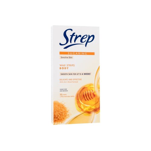 Strep Sugaring Wax Strips Body Delicate And Effective Sensitive Skin -Depilační pásky na tělo 20 ks