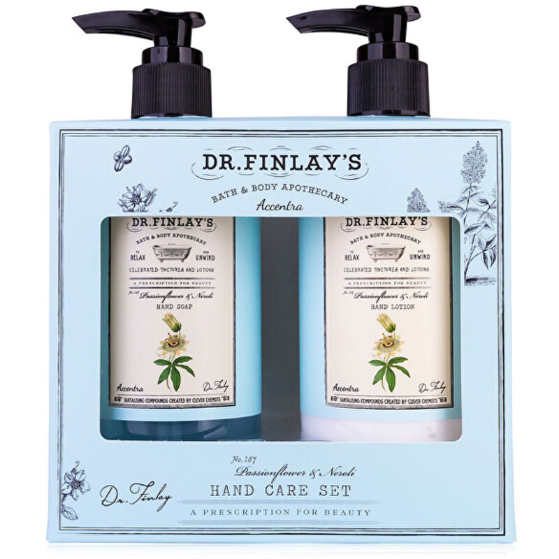 Passionflower & Neroli Dr. Finlay`s Hand Care Set - Dárková sada péče o ruce s pumpičkou