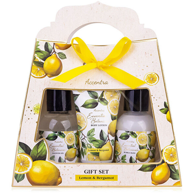Lemon & Bergamot Essential Botanics Body Care Gift Box - Dárková sada do koupele