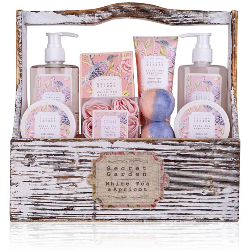 Secret Garden Gift Set - Dárková sada v dřevěném košíku