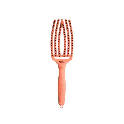 FingerBrush Medium Coral Hairbrush - Antistatický kartáč na vlasy