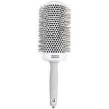 Expert Blowout Speed Round Brush Wavy Bristles White & Grey ( 65 mm ) - Kulatý kartáč na vlasy