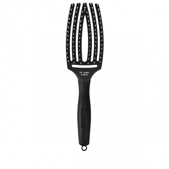 Olivia Garden Fingerbrush Combo Medium - Antistatický kartáč na vlasy se štětinami