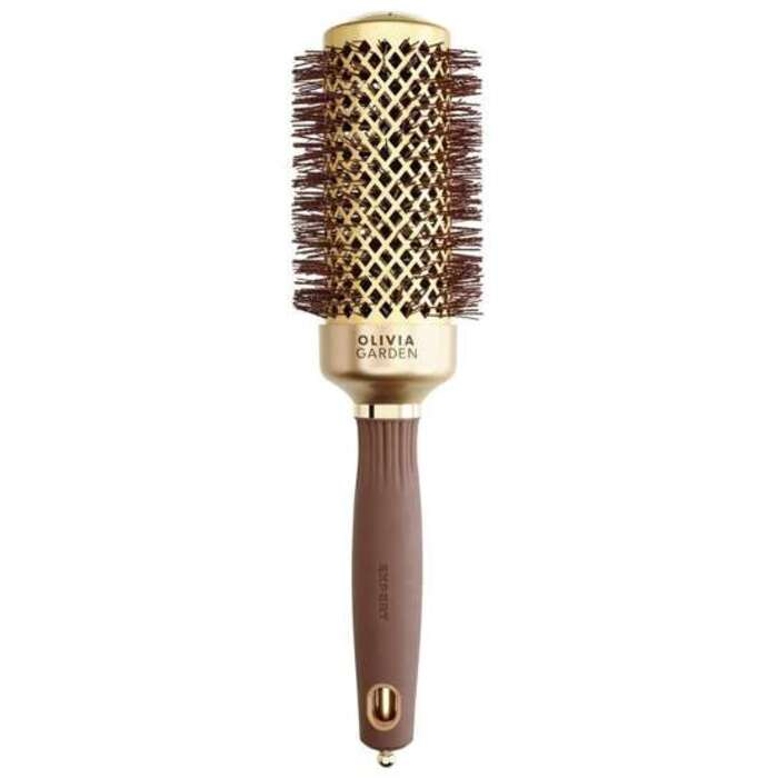 Expert Blowout Shine Round Brush Wavy Bristles Gold & Brown ( 45 mm ) - Kulatý foukací kartáč