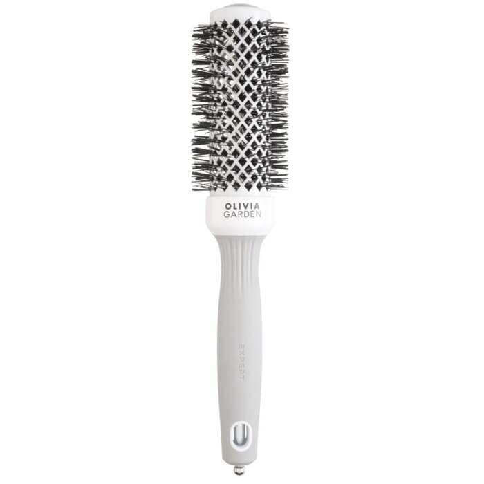 Expert Blowout Shine Round Brush White & Grey 35 mm