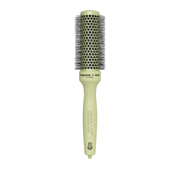 Ceramic+Ion Blossom Green CI35-BL - Okrúhla kefa na vlasy
