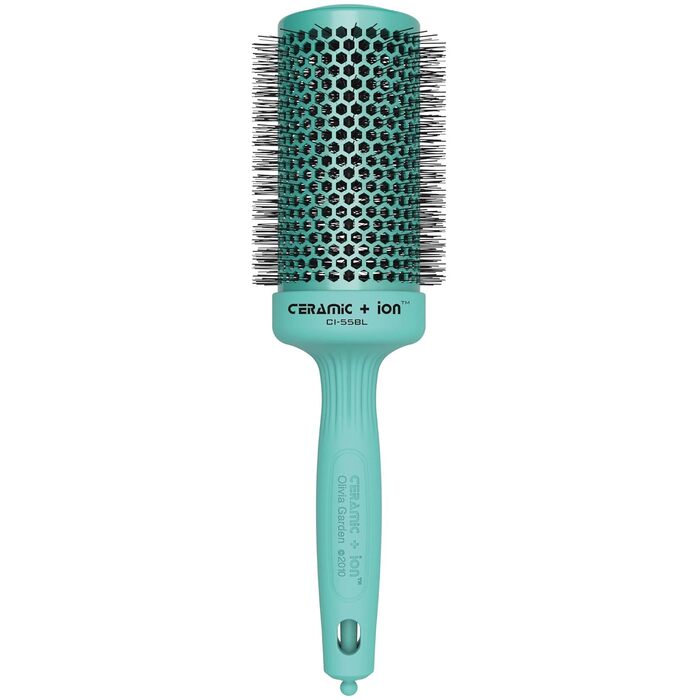 Ceramic+Ion Blossom Turquois CI-55BL - Kulatý kartáč na vlasy