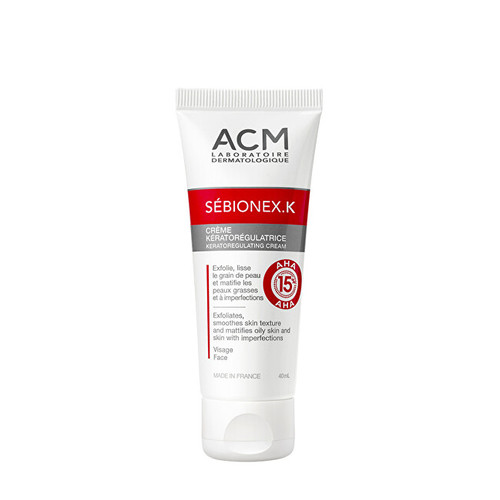 ACM AHA kyselin Sébionex K Keratoregulating Cream - Keratoregulační krém na problematickou pleť a obsahem 40 ml