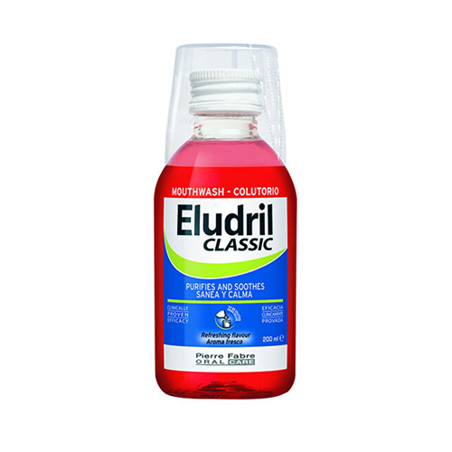 Elgydium Eludrill Care Mouthwash - Ústní voda 1000 ml