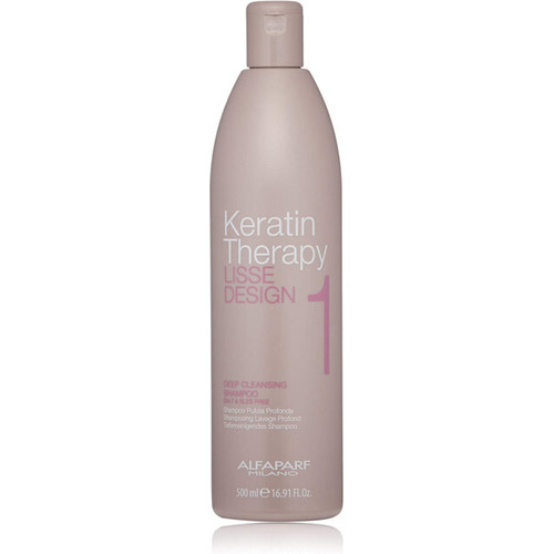 Alfaparf Milano Lisse Design Keratin Therapy Deep Cleansing Shampoo - Hloubkově čisticí šampon 500 ml