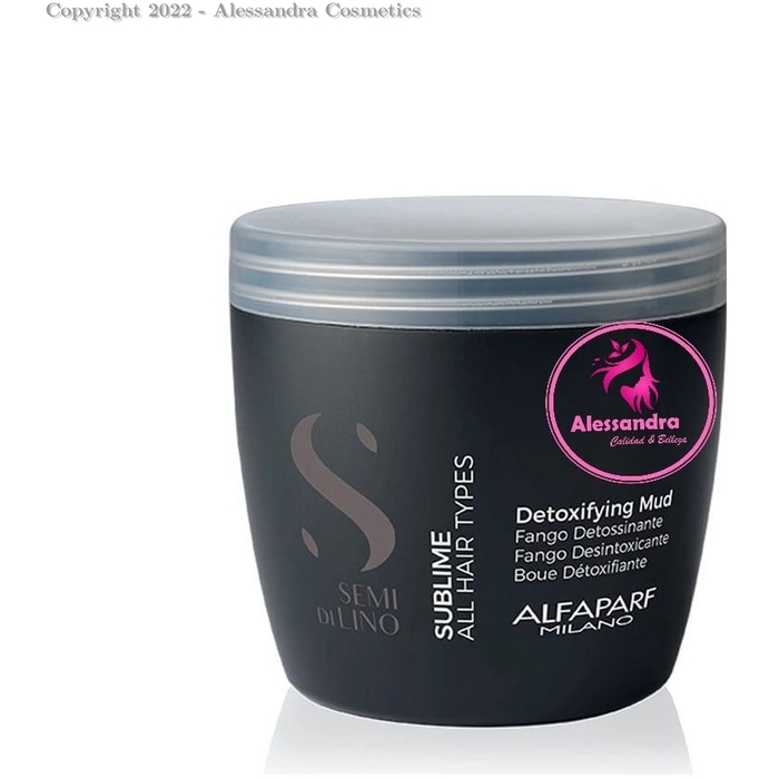 Alfaparf Milano Semi Di Lino Sublime Detoxifying Mud - Hydratační čisticí krém pro všechny typy vlasů 500 ml