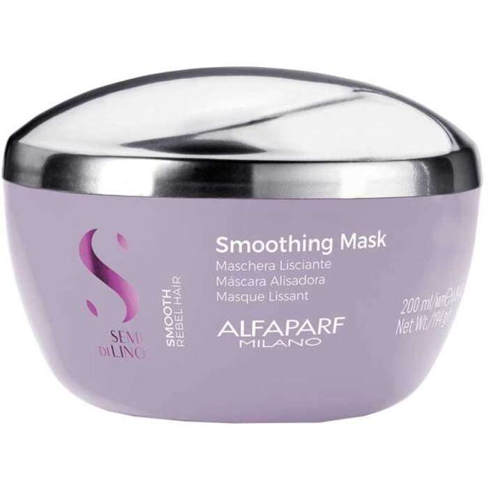 Alfaparf Milano Semi Di Lino Smooth Smoothing Mask - Uhlazující maska pro hrubé a nepoddajné vlasy 200 ml