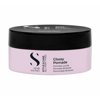 Semi Di Lino Style&Care Glossy Pomade - Tvarujíci vosková pomáda pro usměrnění a modelaci účesu s vysokým leskem