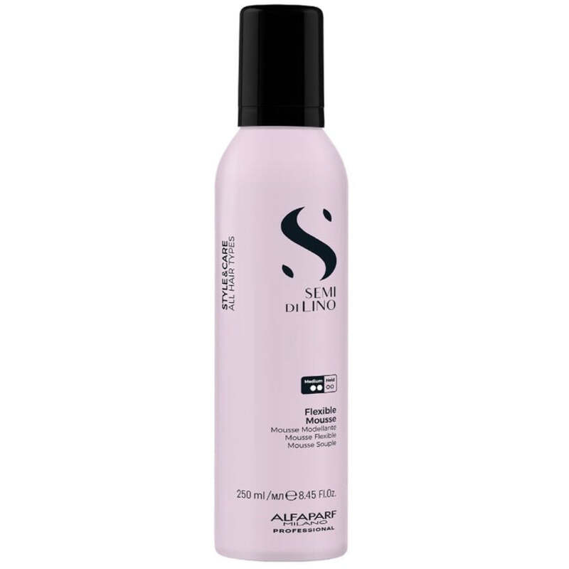 Semi Di Lino Style&Care Flexible Mousse - Lehká pěna pro pružný styling, lesk a ochranu vlasů
