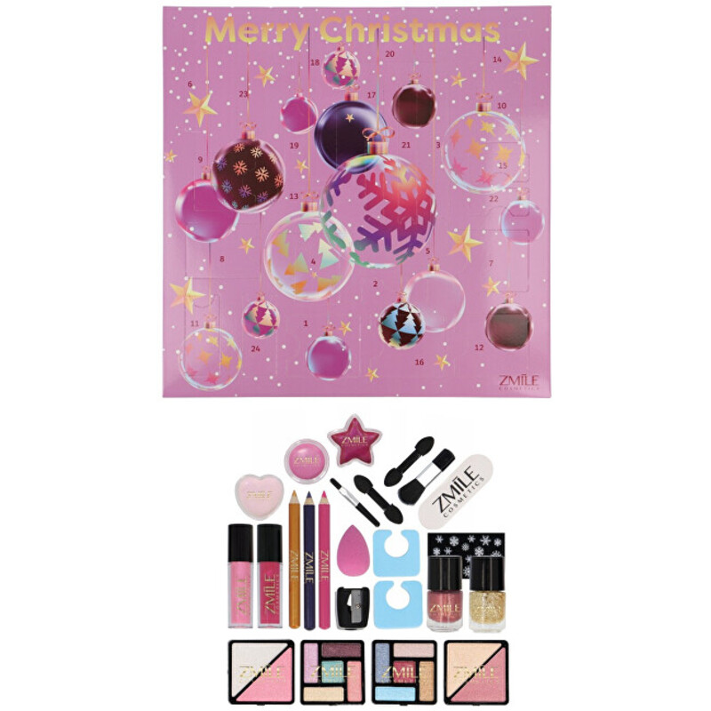 Square 3D Christmas Balls Calendar - Adventní kalendář