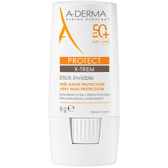 A-Derma Protect X-Trem Invisible Sun Stick SPF 50+ - Ochranná tyčinka na opalování 8 g