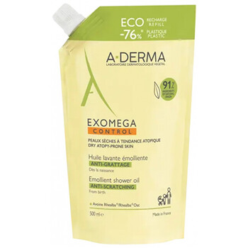 Exomega Control Emollient Shower Oil - Náhradní náplň do zvláčňujícího sprchového oleje pro suchou pokožku se sklonem k atopickému ekzému