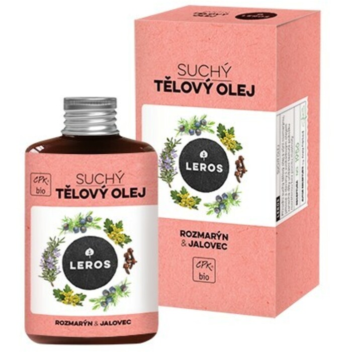 LEROS Suchý tělový olej Rozmarýn & jalovec 100 ml