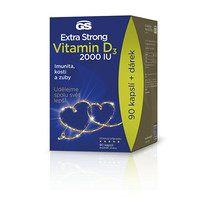 GS Extra Strong Vitamin D3 2000 IU 90 kapslí edice 2022