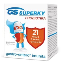 GS Superky probiotika 60+20 kapslí