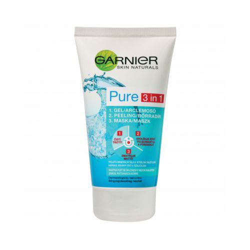 Garnier Pure 3v1 - Čisticí gel, peeling a maska proti nedokonalostem 150 ml