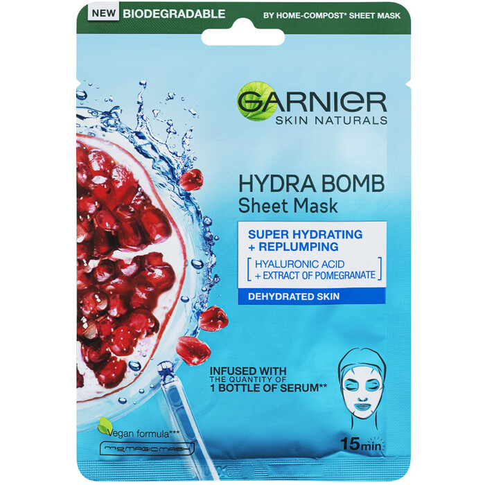 Moisture&Aqua Bomb Skin Tissue Superhydrating Mask - Superhydratační vyplňující maska 