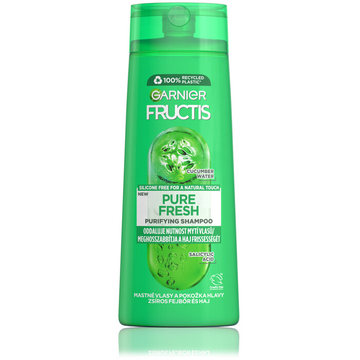 Fructis Pure Fresh Strenghehing Shampoo (rýchlo sa mastiace vlasy) - Posilňujúci šampón