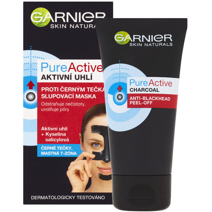 Garnier PureActive Mask - Slupovací maska proti černým tečkám 50 ml