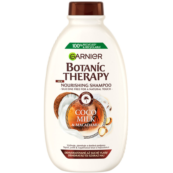 Garnier Botanic Therapy Coco Milk & Macadamia Shampoo ( suché a hrubé vlasy ) - Vyživující a zvláčňující šampon 400 ml