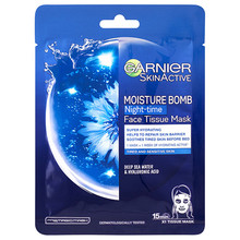 Moisture Bomb Night-time Face Tissue Mask - Hydratačná regeneračná nočná textilná maska